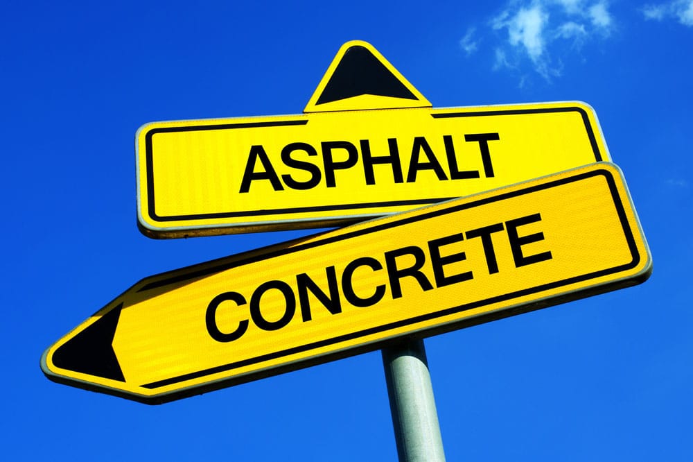 asphalt versus concrete